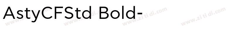 AstyCFStd Bold字体转换